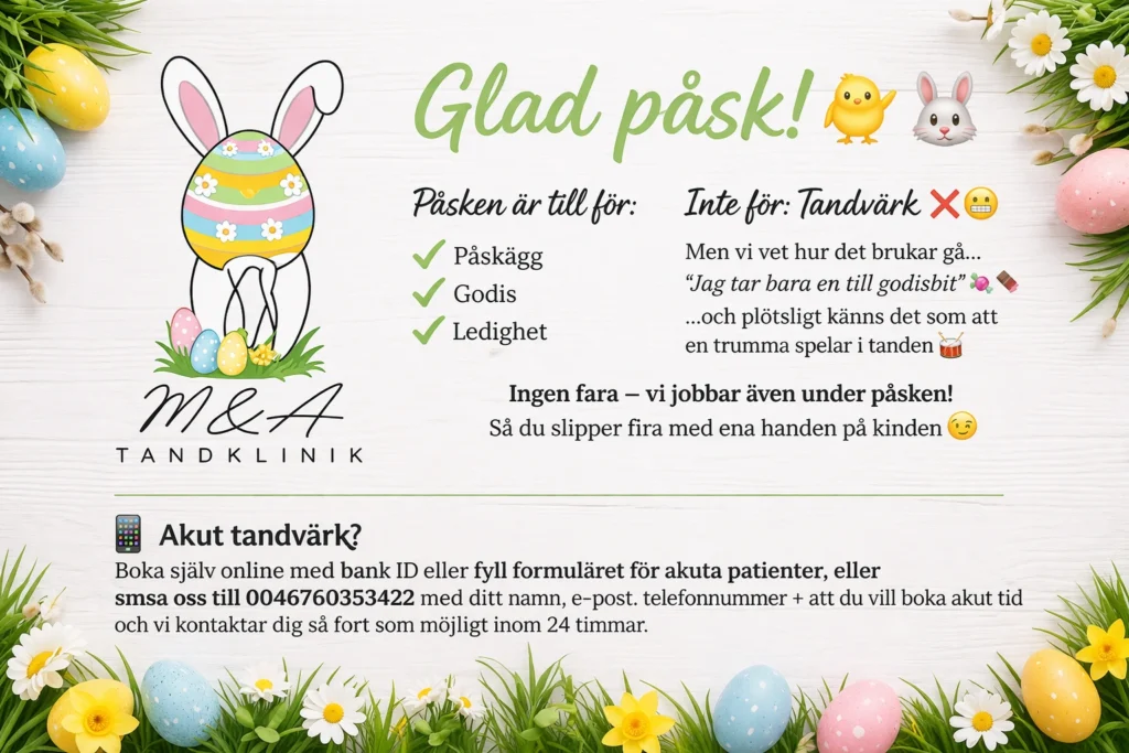 Glad påsk och akut tandvärk_