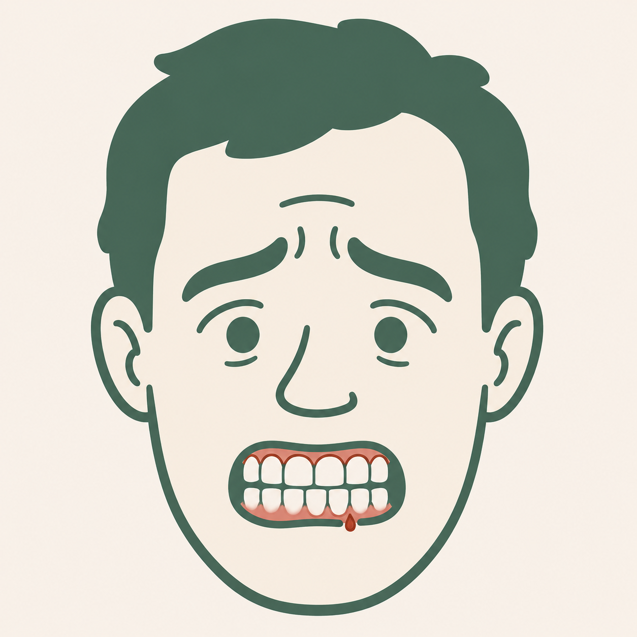 Tandlossning illustration